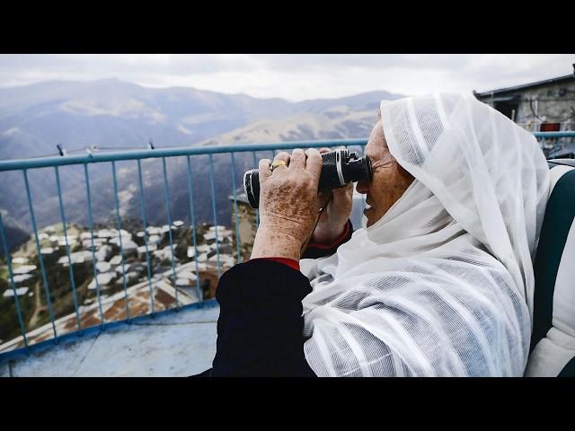  Life of a lonely grandmother high in the mountains of Dagestan. Russia today.