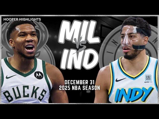 Milwaukee Bucks vs Indiana Pacers Full Game Highlights | Dec 31 | 2025 NBA Season