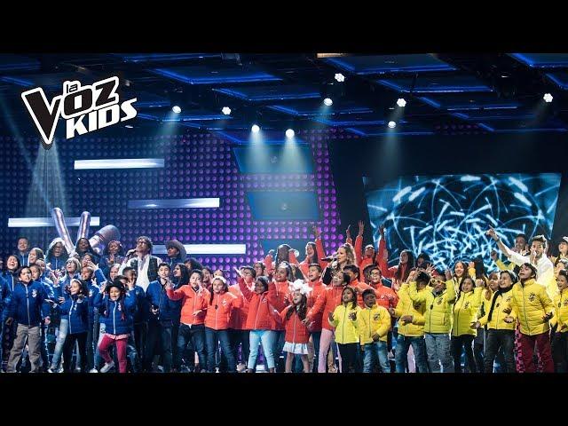 Los equipos cantan La Maldita Primavera - Batallas | La Voz Kids Colombia 2018