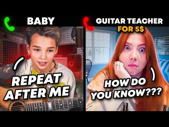 BABY-VIRTUOSO EXPOSES CHEAP GUITAR TEACHERS AND SHOCK THEM