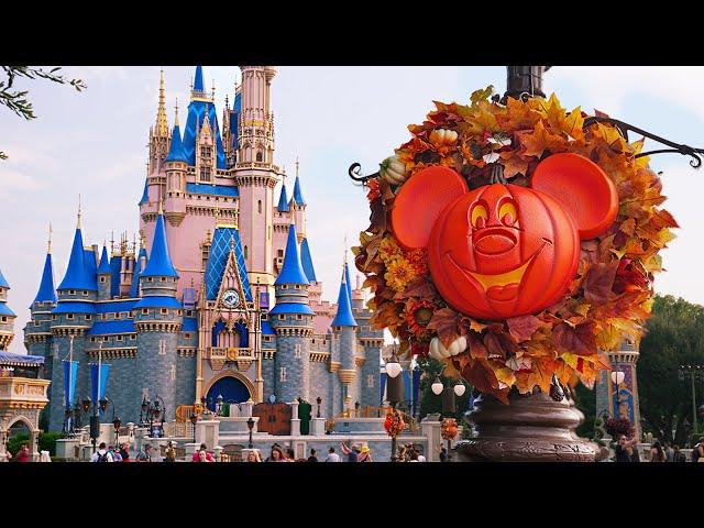 Magic Kingdom Fall 2024 Walkthrough: Haunted Mansion, Tom Sawyer Island & Halloween [4K POV]