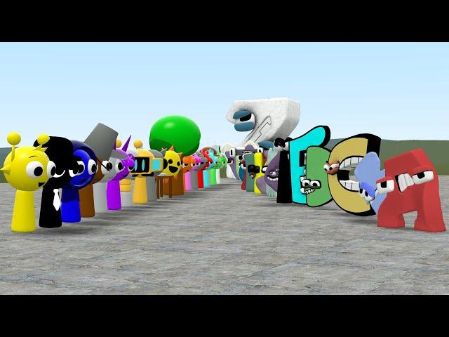 ALL SPRUNKI VS ALL ALPHABET LORE A-Z In Garry's Mod!