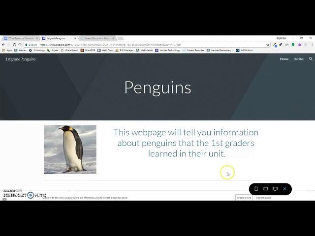 Creating a Google Site