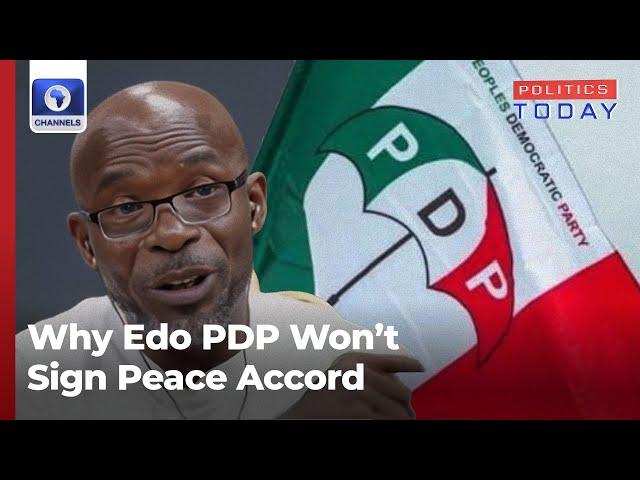 Edo 2024 Governorship Election: Why PDP Won’t Sign Peace Accord – Don-Pedro Obaseki