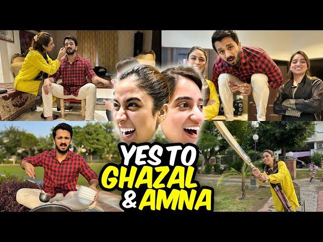 On High Demand Saying Yes to Ghazal & AmnaMeri zindagi ka mushkil tareen Vlog...