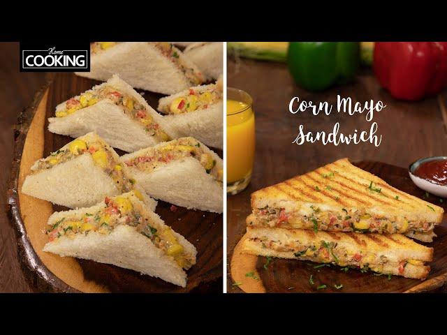 Corn Mayo Sandwich | Corn Cheese Sandwich | Bread Recipe | Sandwich Recipe | Kids @HomeCookingShow