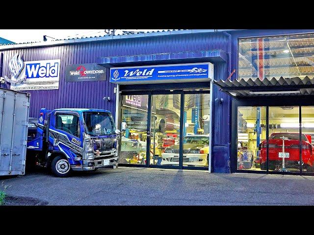 WELD OVERDOSE OPENS THE DOOR! - Famous Japanese Tuner Shop