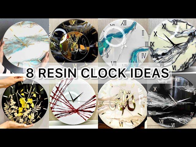 Ideas for epoxy clocks! Epoxy resin clock! Resin Art Clock