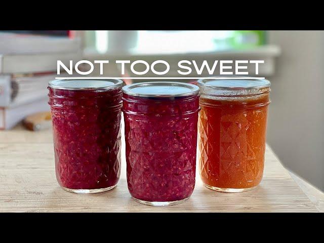 Canning LOW-SUGAR jams & jellies