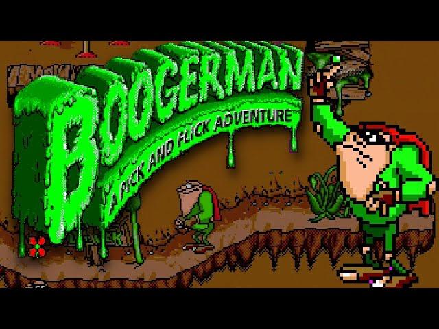 Boogerman A Pick and Flick Adventure (Sega Genesis) Playthrough Longplay Retro game