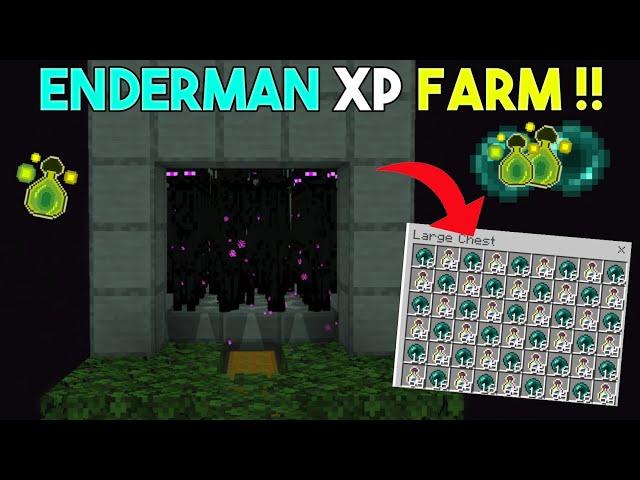 ENDERMAN XP FARM IN MINECRAFT 1.19 (BEDROCK/MCPE/XBox/Console/Nintendo Switch/Ps4/Windows10)