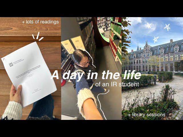 UNI VLOG  - International Relations Student | lots of readings, productive day ᝰ.ˎˊ˗