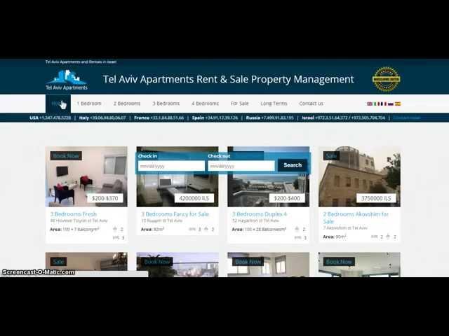 Tel aviv apartments rent and sale property management