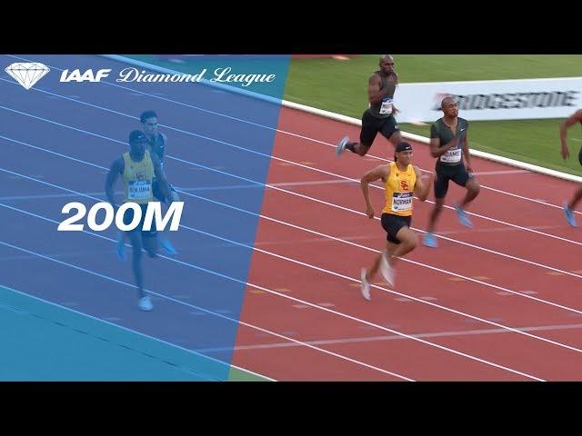 Michael Norman 19.84 Wins Men's 200m - IAAF Diamond League Paris 2018