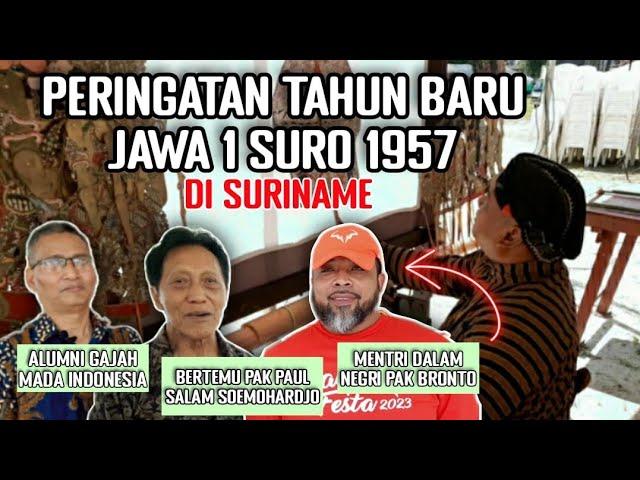 MERIAHNYA ACARA PERINGATAN TAHUN BARU JAWA 1 SURA DI SURINAME JULI 2023‼️ PAGELARAN WAYANG KULIT