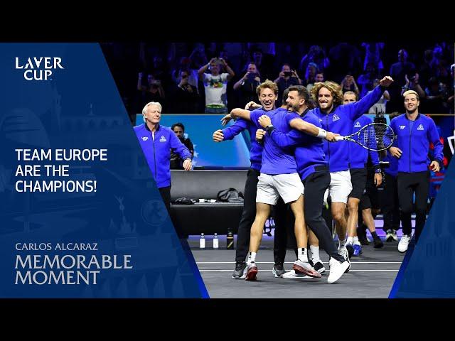 Team Europe's Winning Moment | Alcaraz Beats Fritz in Decider | Laver Cup 2024