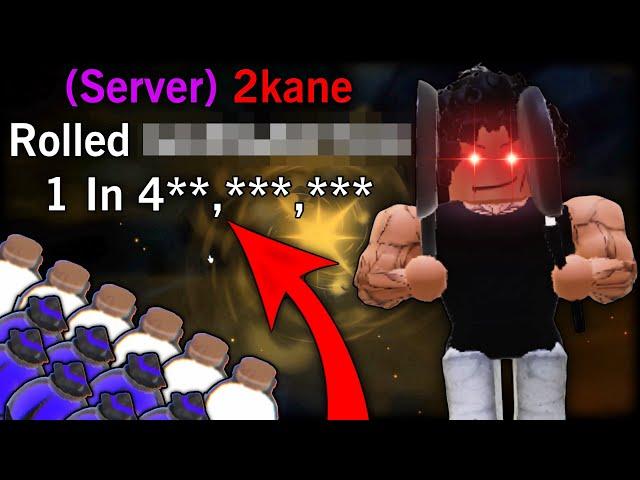 Using 55X Heavenly 2 Potions In Roblox Sol's RNG EON 1