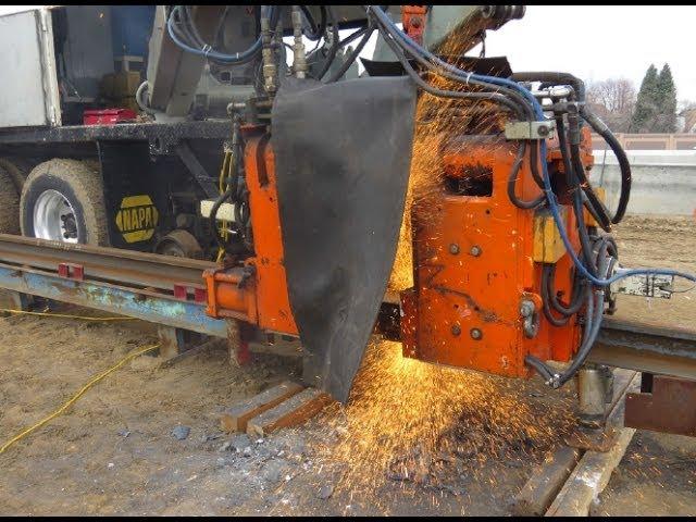 Flash-butt welding on RTD I-225 Rail Line