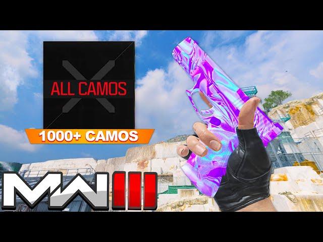 Unlocking EVERY Camo in MW3 (1000+ Camos)