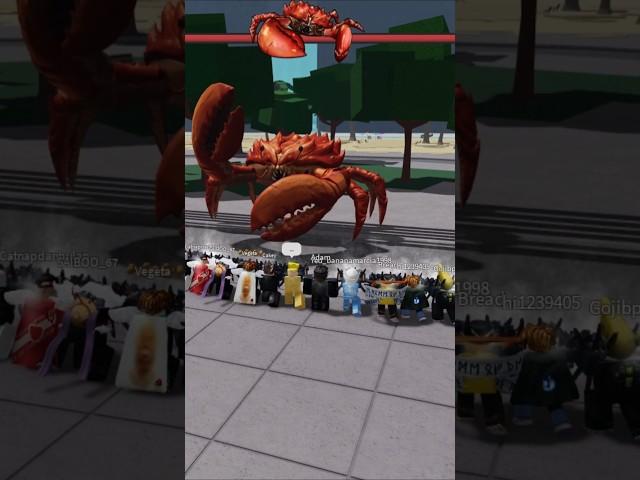 Mr crab gets obliterated  #roblox #tsb #shorts