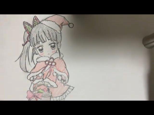 How to Draw  Kanao Xmas Easy | demon slayer tiktok