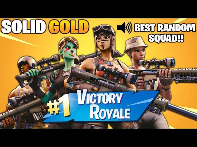 Rikar's FIRST TIME Playing RANDOM SQUADS in Fortnite... *SOLID GOLD WIN CHALLENGE*