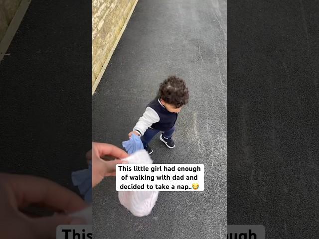 This little girl had enough of dad 