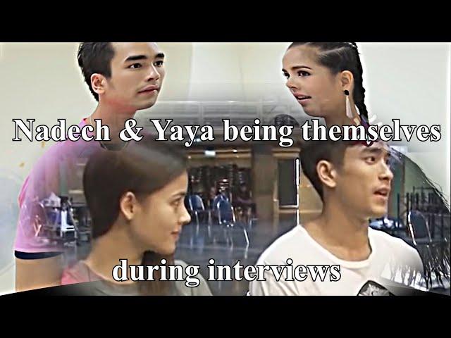 Nadech & Yaya being themselves during interviews