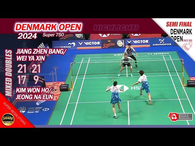 Jiang Zhen Bang / Wei Ya Xin vs Kim Won Ho / Jeong Na Eun | Denmark Open 2024 | SF XD Highlights