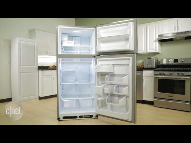 This classic-looking Frigidaire fridge runs a temperature