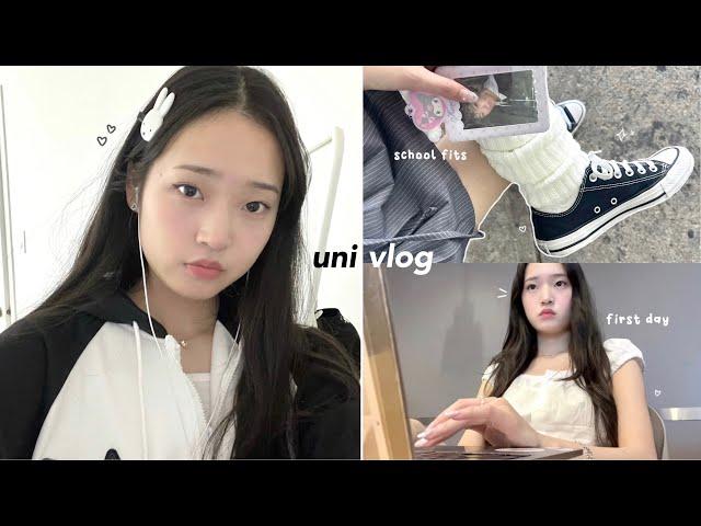 first day of UNI vlog: grwm, third year student, what's in my backpack, busy student life