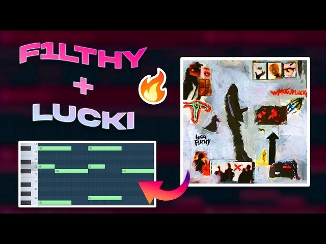 HOW F1LTHY MAKES BEATS FOR LUCKI (WAKE UP LUCKI TUTORIAL)