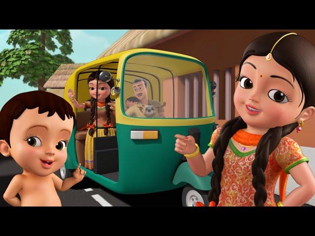 ऑटोरिक्शा आ गया - Auto rickshaw Song | Hindi Rhymes for Children | Infobells