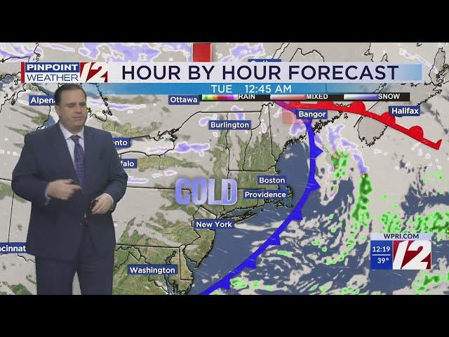 WPRI 12 Weather Forecast for 1/13/25:  Colder and windy weather ahead