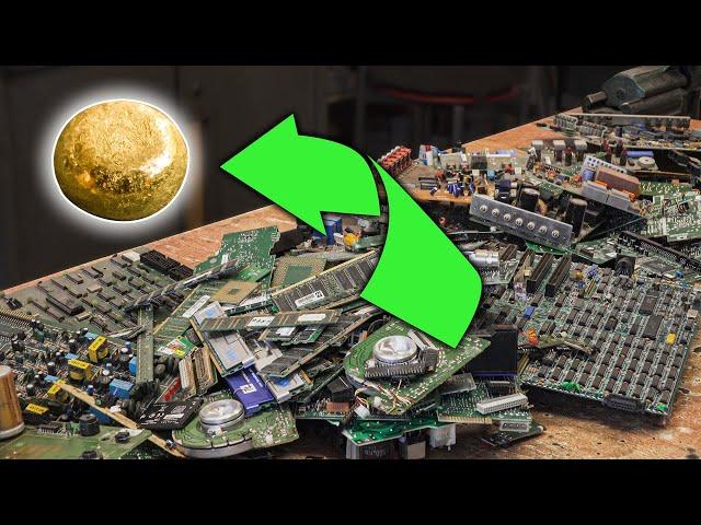 E-waste GOLD Recovery | Recycle Broken Electronics!