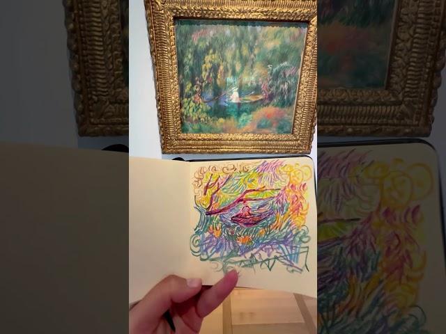 Art Copy Study Renoir/ landscape painting/ art journal
