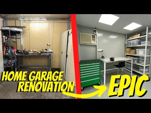 Home Garage Renovation, man cave build