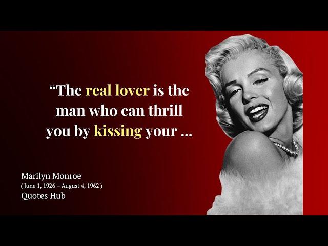 The Marilynn Monroe Quotes | Fashion Icon | Quotes Hub |