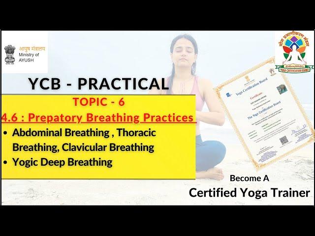 YCB Practical Exam - Abdominal, Thoracic, Clavicular Breathing & Yogic Breath | Yog Aurora #ycb