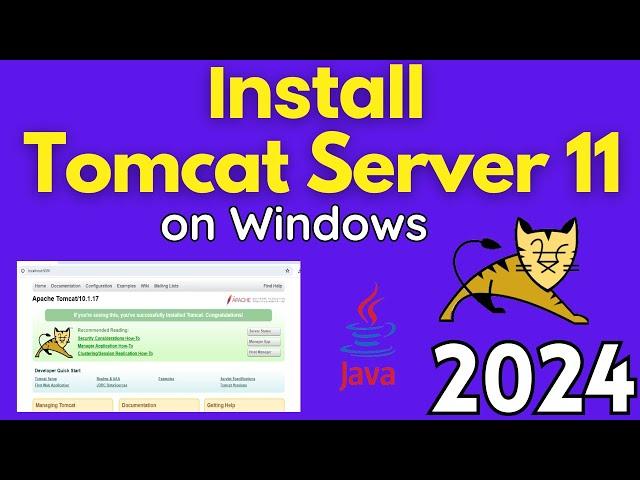 Install Apache Tomcat 11 Web Server On Windows 11/10 [2024] | Tomcat Server Installation