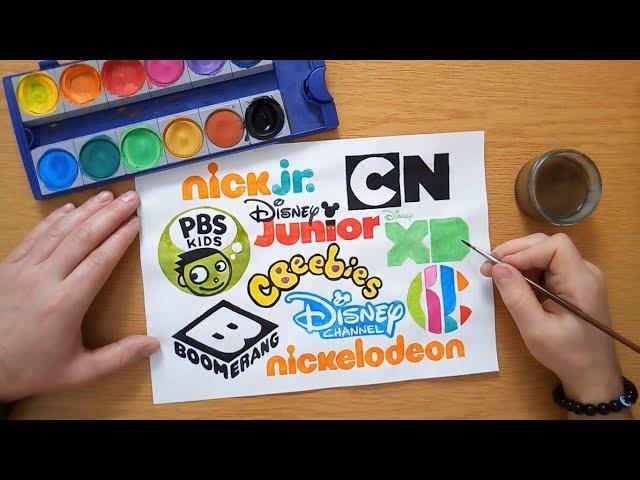 TOP 10 TV networks for kids - Logo Drawing - nick jr., Disney Junior, PBS Kids, Cbeebies ...etc