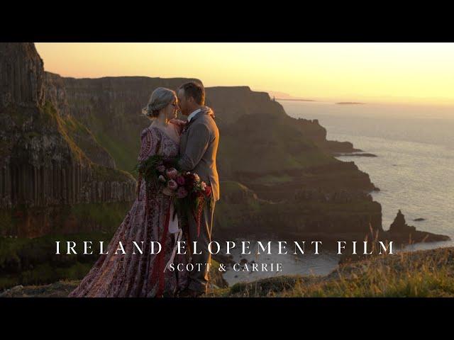 Northern Ireland Elopement Wedding Video | Emotional Vows | Scott & Carrie |