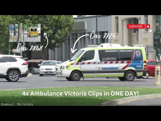 AV | 4x Ambulance Victoria clips in one day!