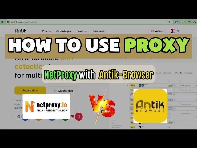 Tutorial: How to Set Up NetProxy.io in Antik Browser | Residential Rotating Proxy – From Just $1!