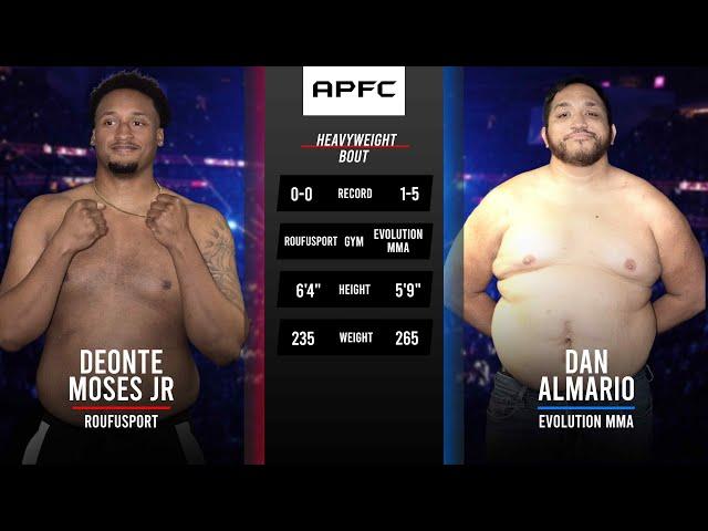 FIRST ROUND FINISH! DEONTE MOSES JR vs DAN ALMARIO | #APFCRMBL