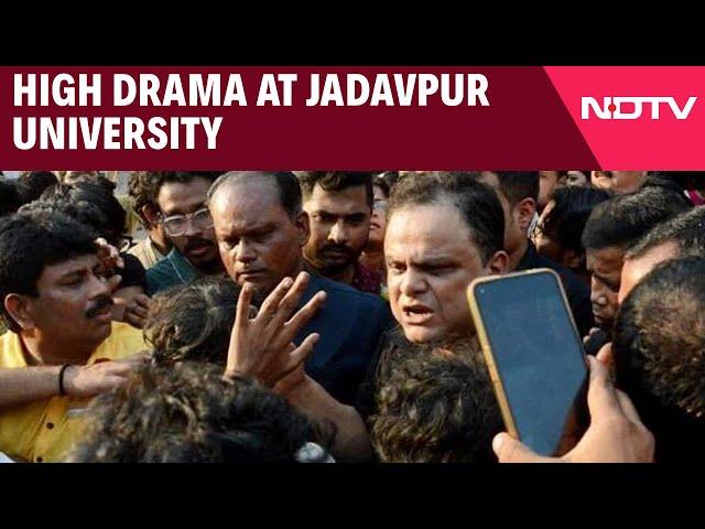 Jadavpur University Protest | Students Gherao Bengal Education Minister, Damage Car Over Demand
