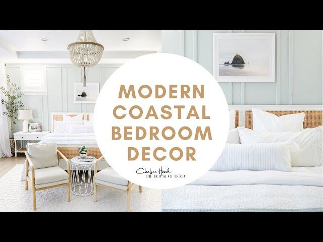 Modern Coastal Master Bedroom Decor