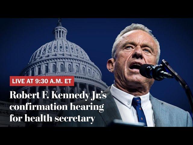 Watch live: RFK Jr. confirmation hearing for health secretary