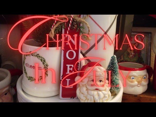 The Coziest Christmas In July | Vintage Christmas Vintage Décor #christmasinjuly