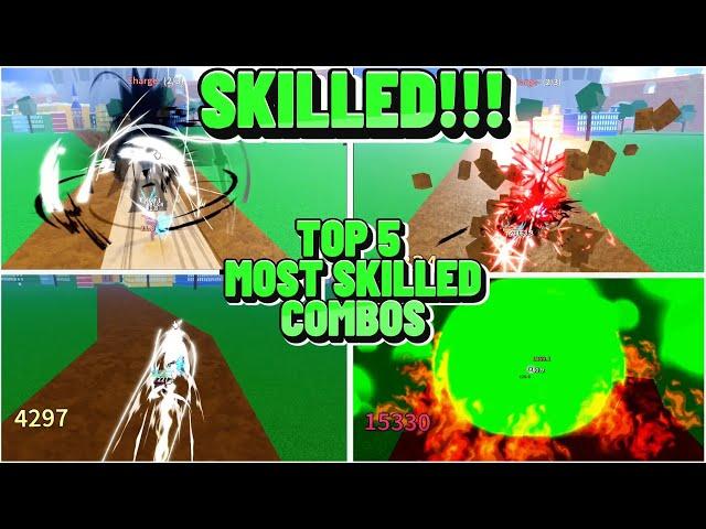 *NEW* Top 5 MOST SKILLED COMBOS | Blox Fruits UPDATE 22